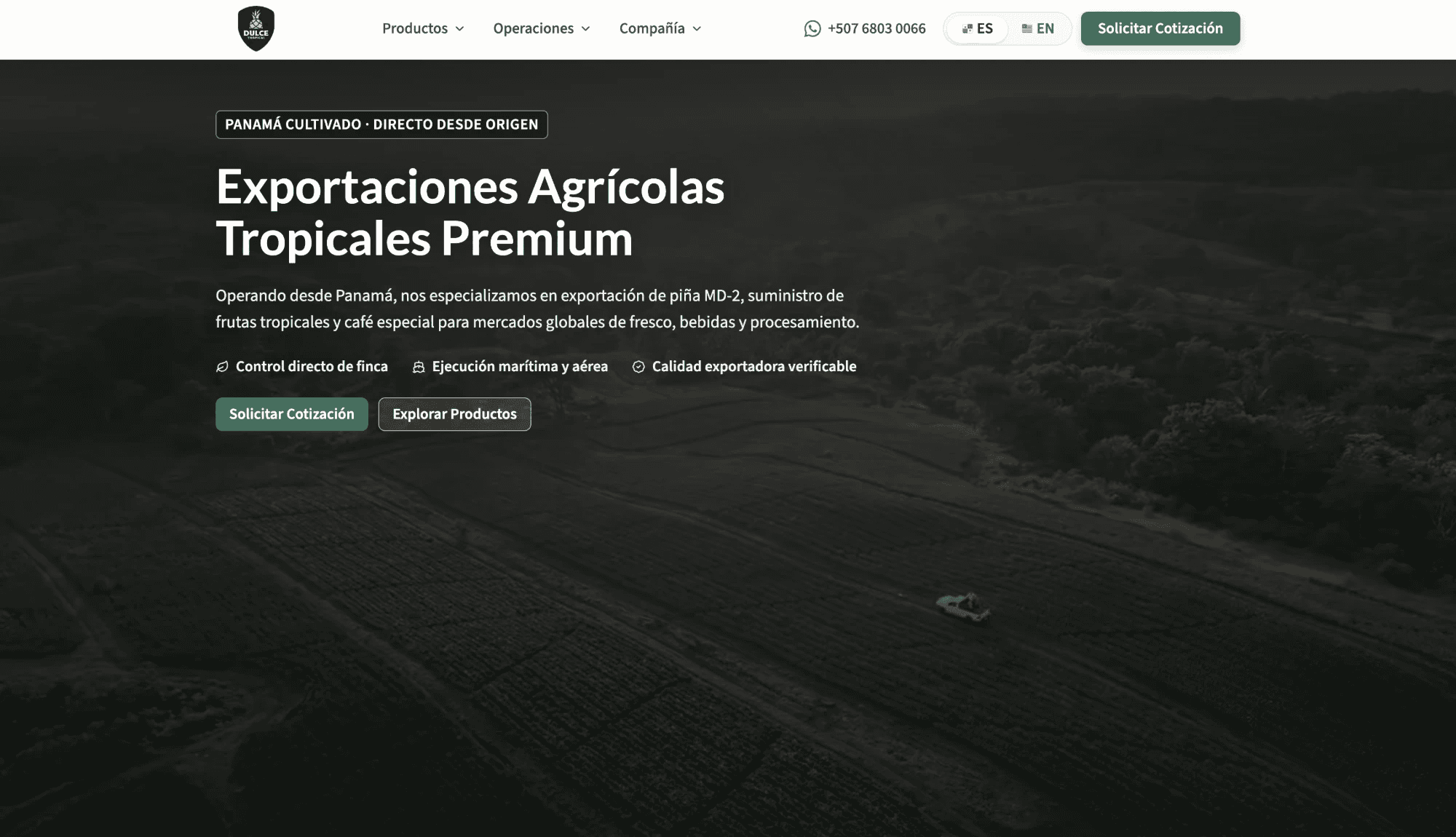Dulce Tropical — Exportación agrícola